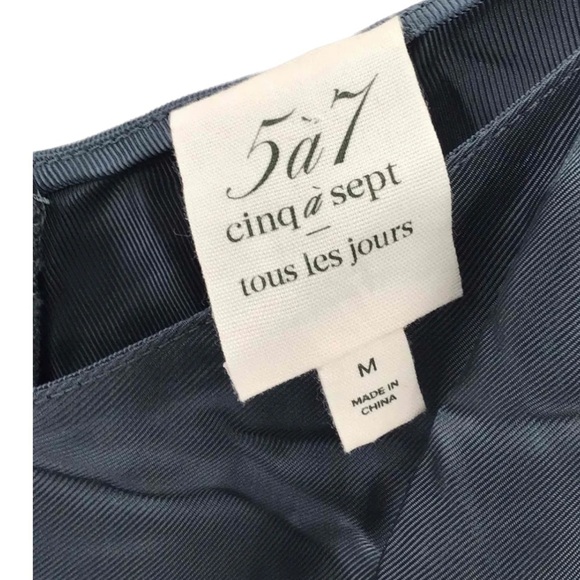 CINQ A SEPT Amia Twill Elastic Waist Jumpsuit Navy Blue Medium Cinq a Sept - Picture 7 of 7